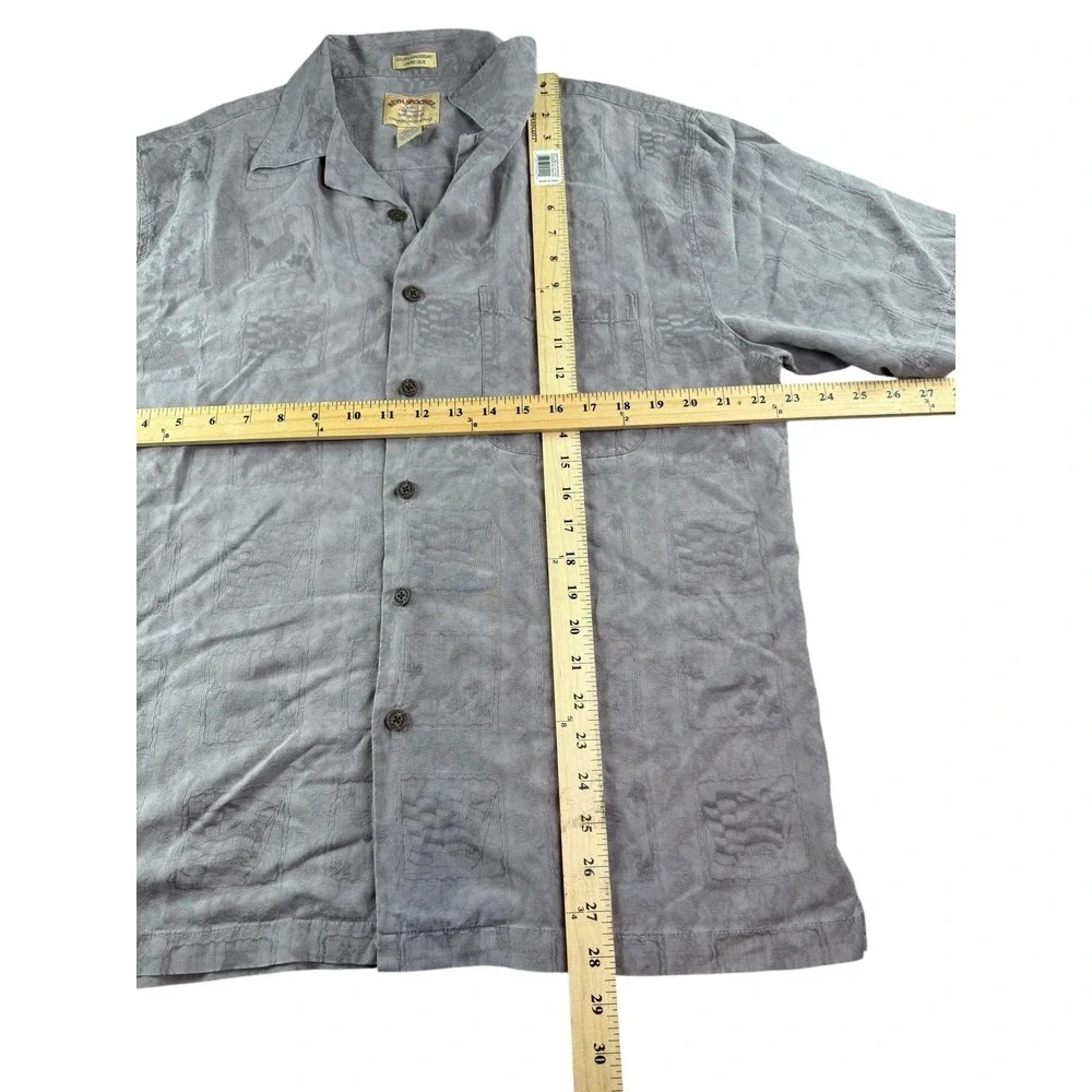 Reyn Spooner Shirt Mens Medium Silk Hawaiian Traditionals Limited Issue Aloha - Picture 6 of 6